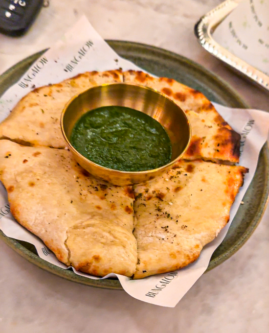 the 5 cheese kulcha at bungalow in nyc