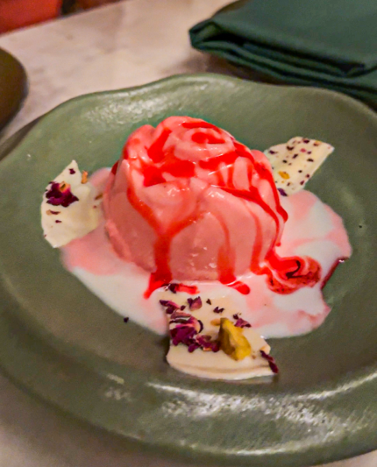 rose kulfi dessert bungalow in nyc