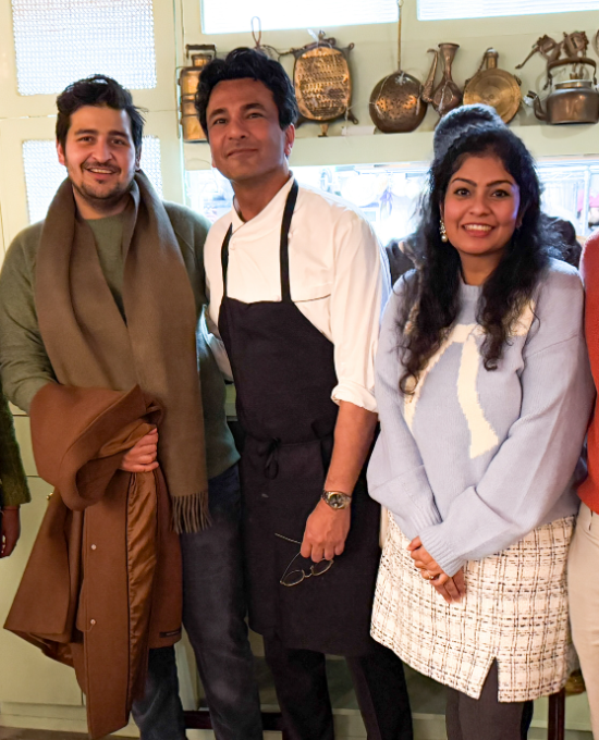 photo with Chef Vikas Khanna in bungalow an Indian Restaurant in nyc