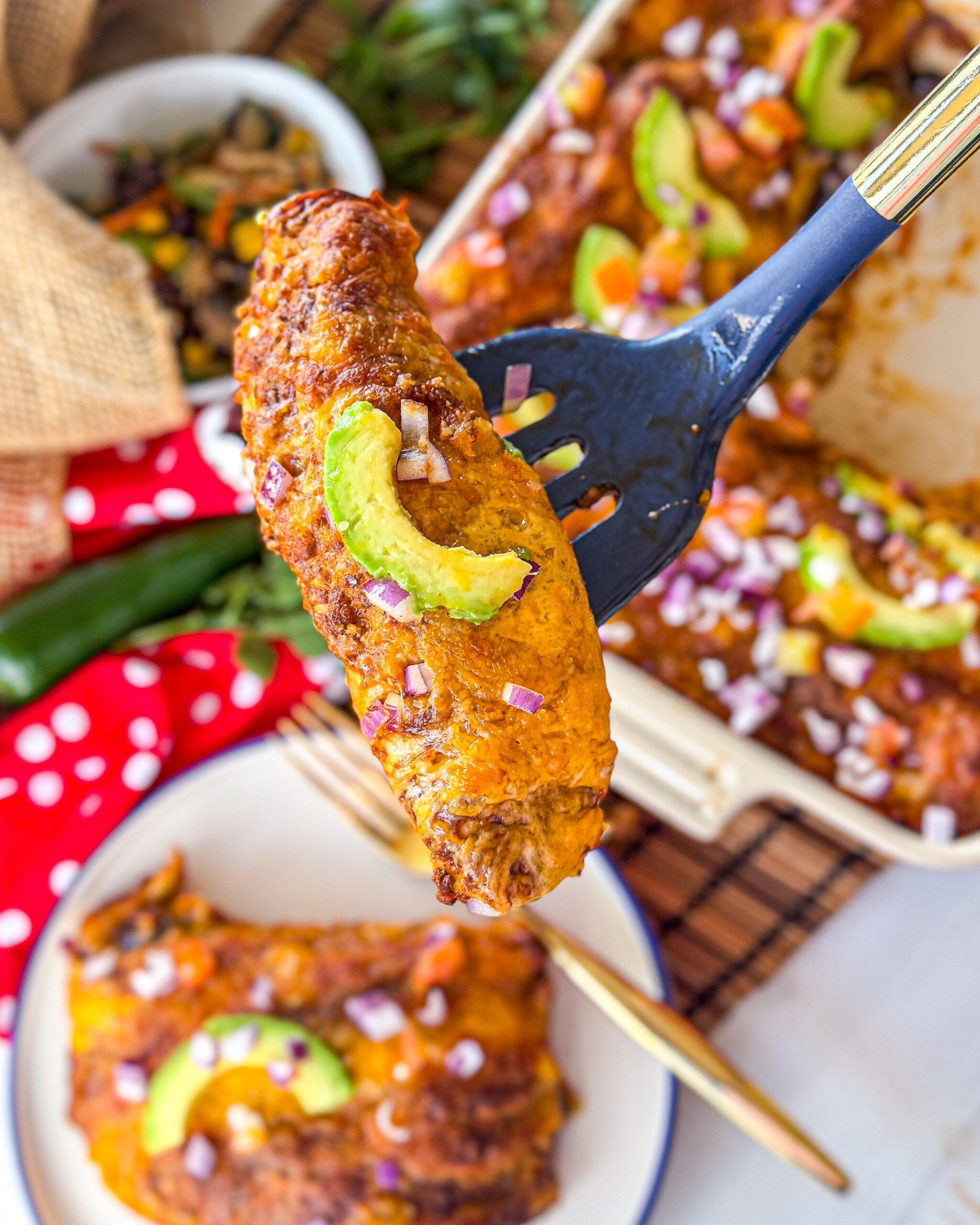 Veggie Black Bean Enchiladas